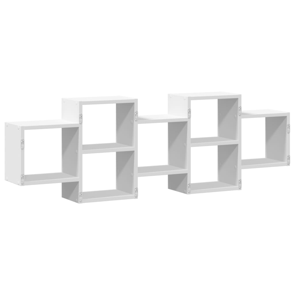 vidaXL Étagère murale Blanc 129x18x42 cm Bois d'ingénierie