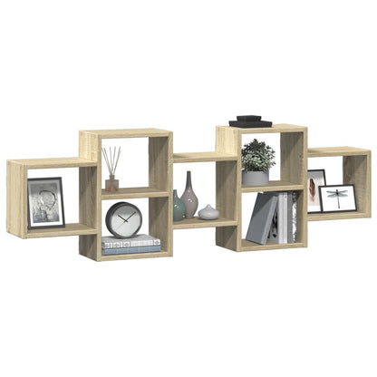 vidaXL Étagère murale chêne sonoma 129x18x42 cm bois d'ingénierie