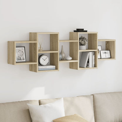 vidaXL Étagère murale chêne sonoma 129x18x42 cm bois d'ingénierie