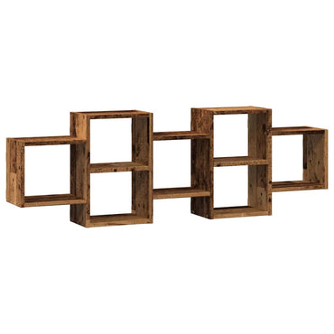 vidaXL Étagère murale aspect bois de récupération 129x18x42 cm Bois d'ingénierie