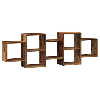 vidaXL Étagère murale aspect bois de récupération 129x18x42 cm Bois d'ingénierie