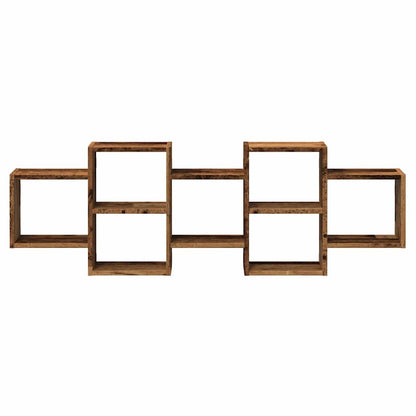 vidaXL Étagère murale aspect bois de récupération 129x18x42 cm Bois d'ingénierie