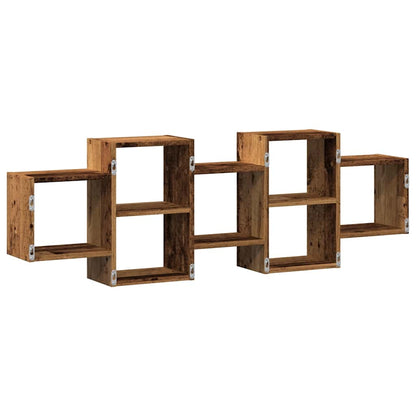 vidaXL Étagère murale aspect bois de récupération 129x18x42 cm Bois d'ingénierie