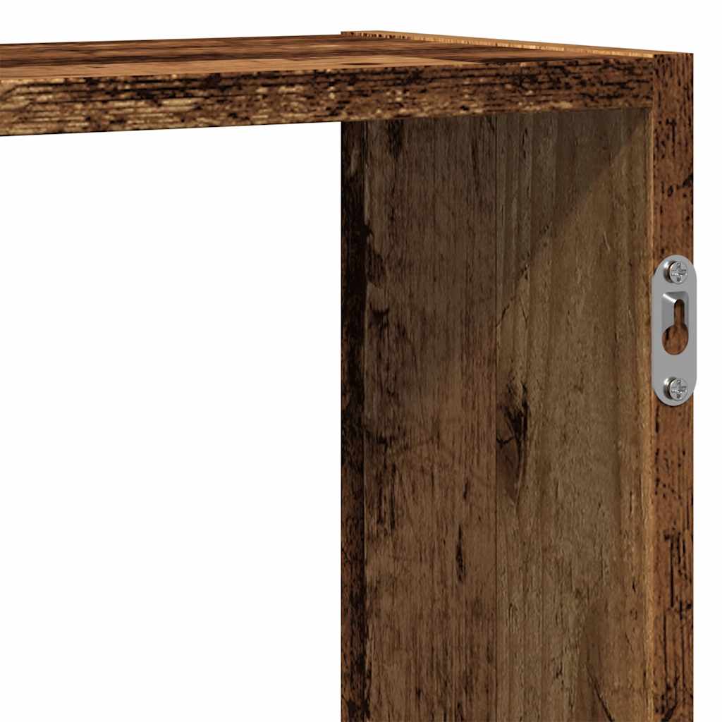 vidaXL Étagère murale aspect bois de récupération 129x18x42 cm Bois d'ingénierie