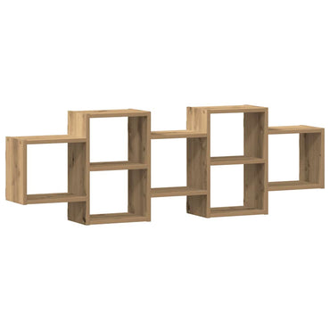 vidaXL Wandregal Artisan-Eiche 129x18x42 cm Holzwerkstoff