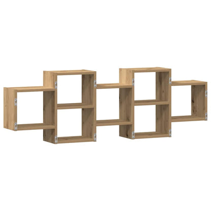 vidaXL Wandregal Artisan-Eiche 129x18x42 cm Holzwerkstoff