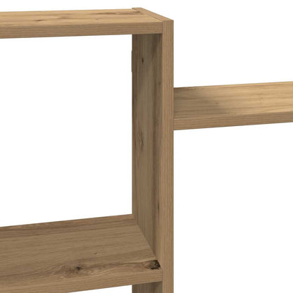 vidaXL Wandregal Artisan-Eiche 129x18x42 cm Holzwerkstoff