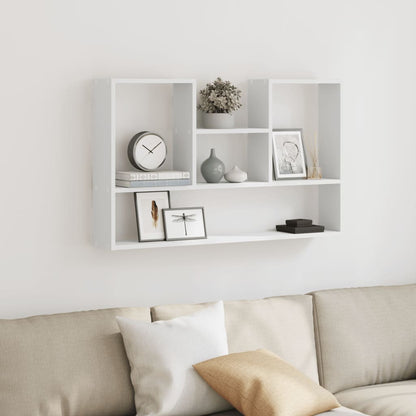vidaXL Wandregal Weiß 99 x 15 x 60 cm Holzwerkstoff