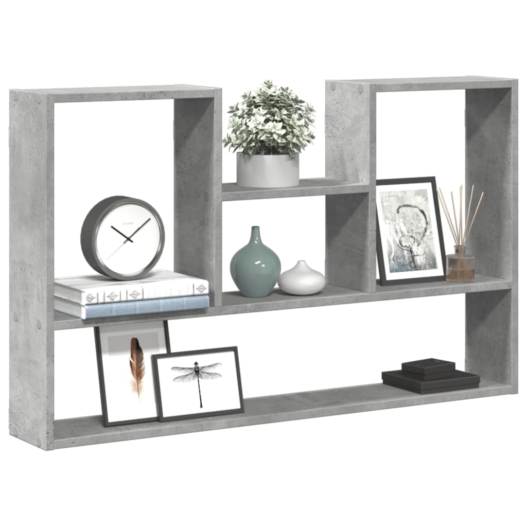 vidaXL Étagère murale gris béton 99x15x60 cm bois d'ingénierie