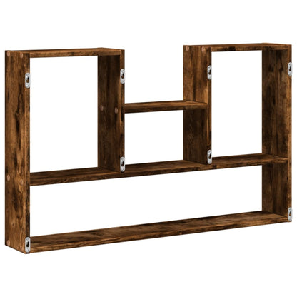 vidaXL Wandregal Räuchereiche 99x15x60 cm Holzwerkstoff