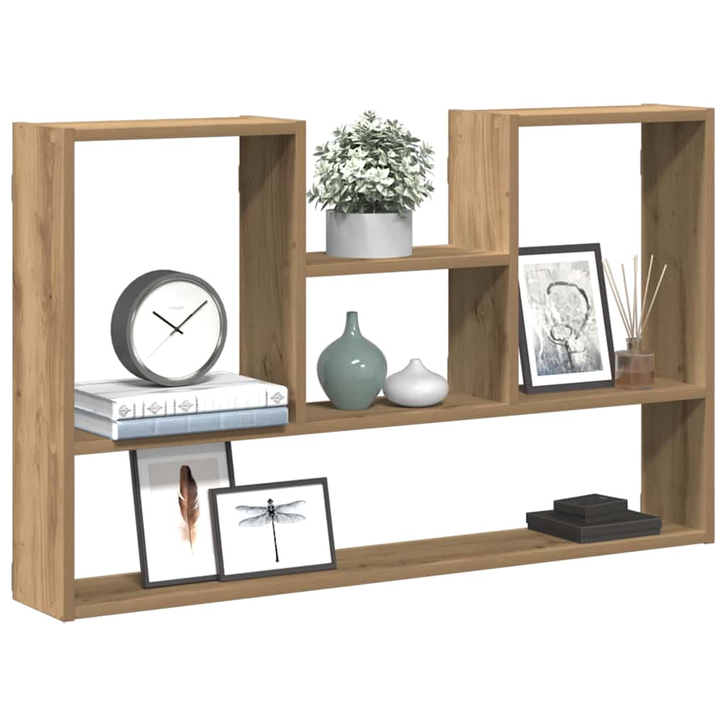 vidaXL Wandregal Artisan-Eiche 99x15x60 cm Holzwerkstoff