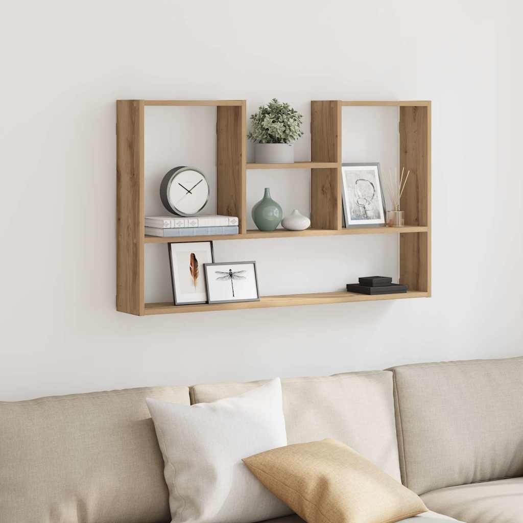 vidaXL Wandregal Artisan-Eiche 99x15x60 cm Holzwerkstoff