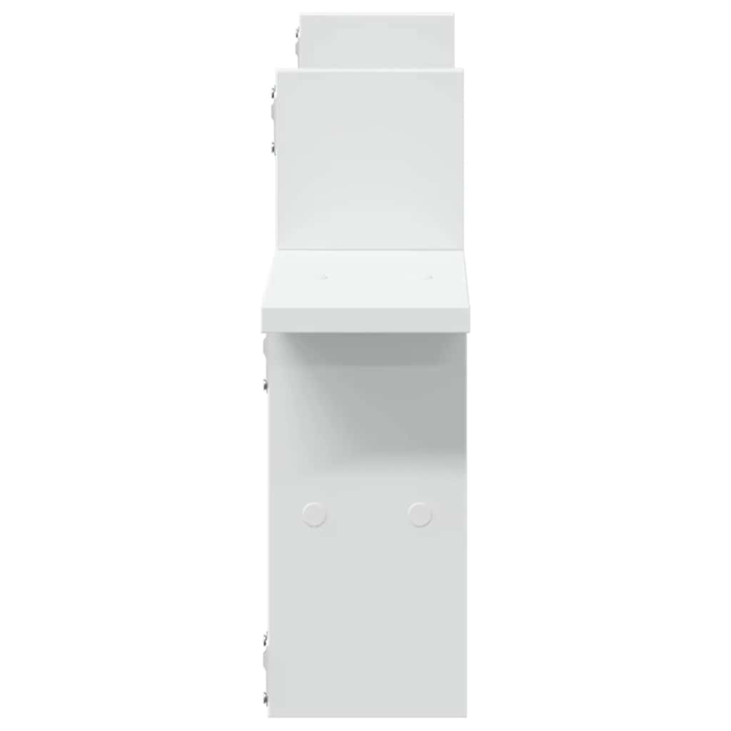 vidaXL Wandregale 2 Stk. Weiß 38x12x38 cm Holzwerkstoff