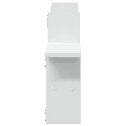 vidaXL Wandregale 2 Stk. Weiß 38x12x38 cm Holzwerkstoff
