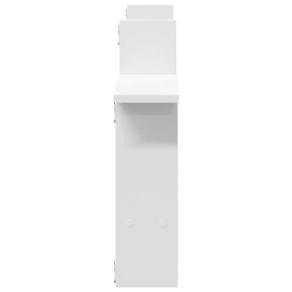 vidaXL Étagères murales 2 pcs Blanc 50x12x50 cm Bois d'ingénierie