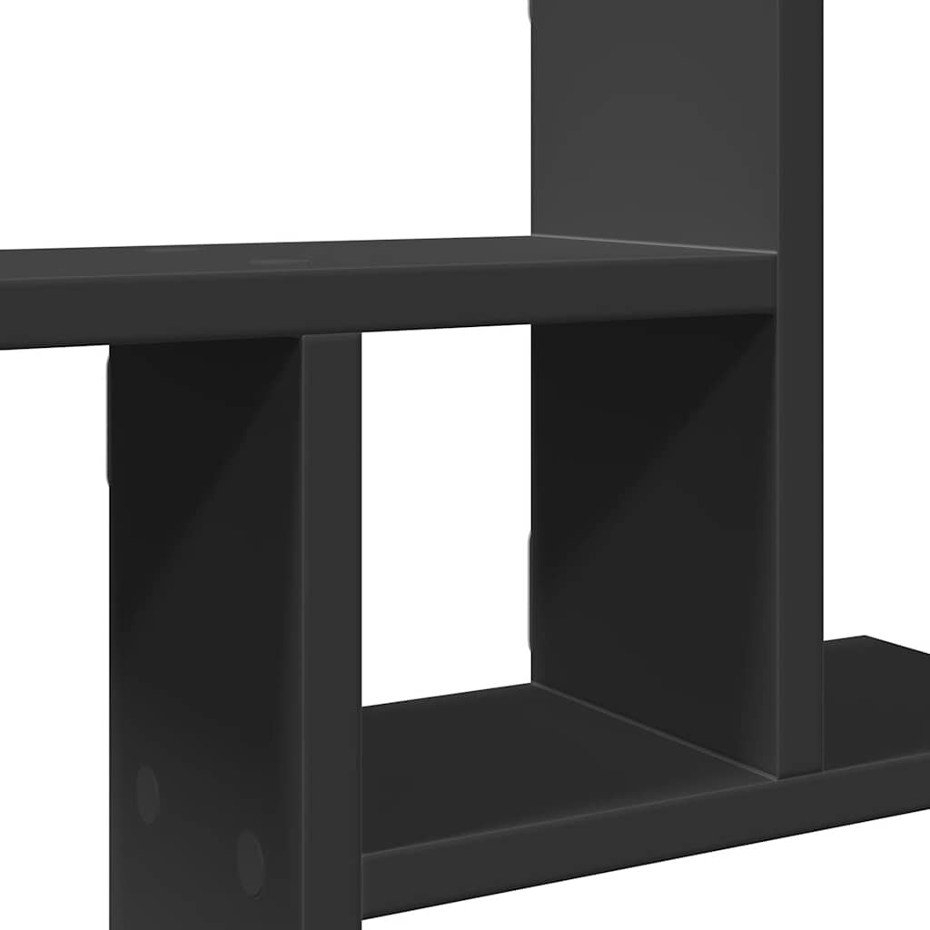 vidaXL Étagères murales 2 pcs Noir 50x12x50 cm Bois d'ingénierie