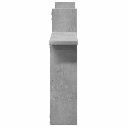 vidaXL Étagères murales 2 pcs Gris béton 50x12x50 cm Bois d'ingénierie
