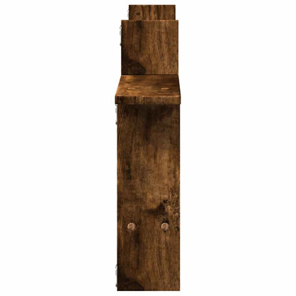 vidaXL Étagères murales 2 pcs Chêne fumé 50x12x50 cm Bois d'ingénierie