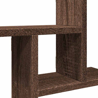 vidaXL Étagères murales 2 pcs Aspect chêne marron 50x12x50 cm Bois d'ingénierie