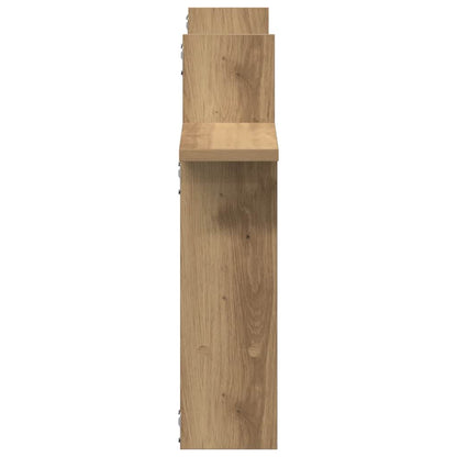 vidaXL Étagères murales 2 pcs Chêne artisan 50x12x50 cm Bois d'ingénierie