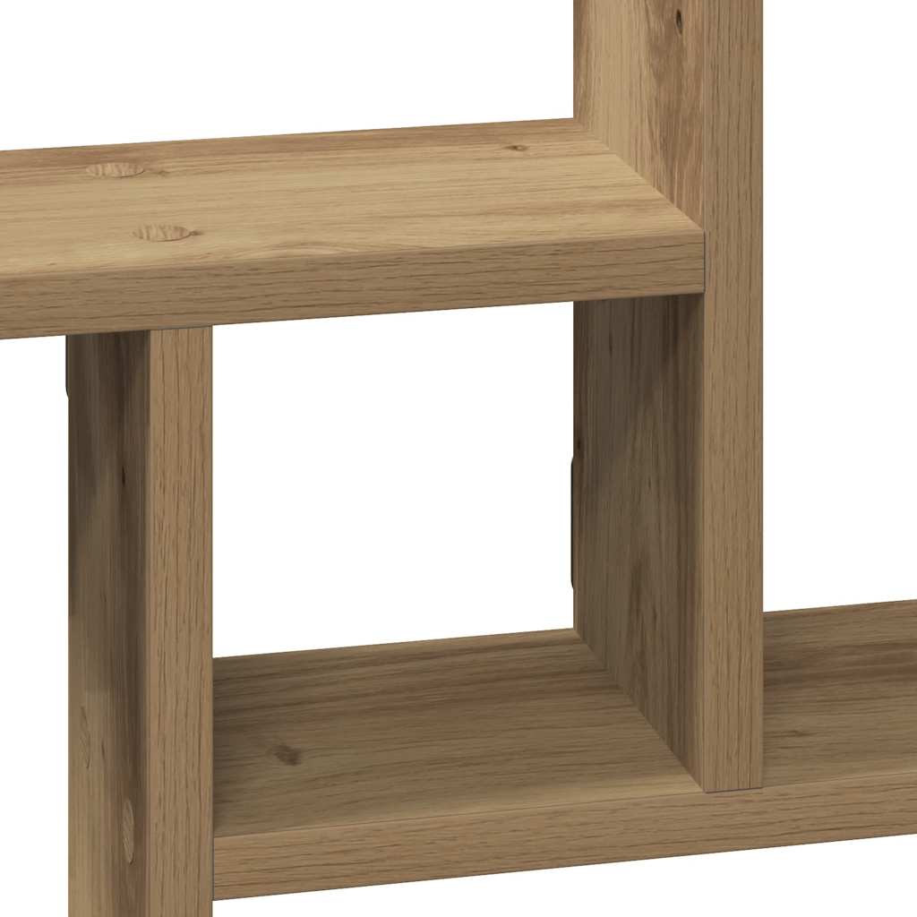 vidaXL Étagères murales 2 pcs Chêne artisan 50x12x50 cm Bois d'ingénierie