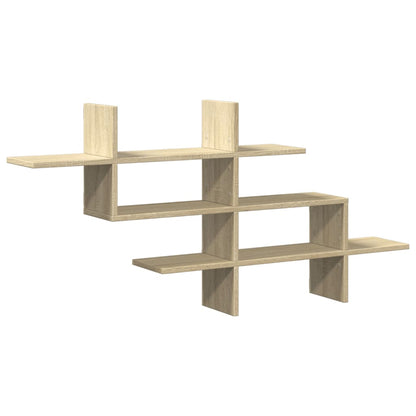 vidaXL Étagère murale chêne sonoma 124,5x18x60,5 cm bois d'ingénierie