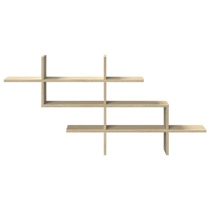 vidaXL Étagère murale chêne sonoma 124,5x18x60,5 cm bois d'ingénierie