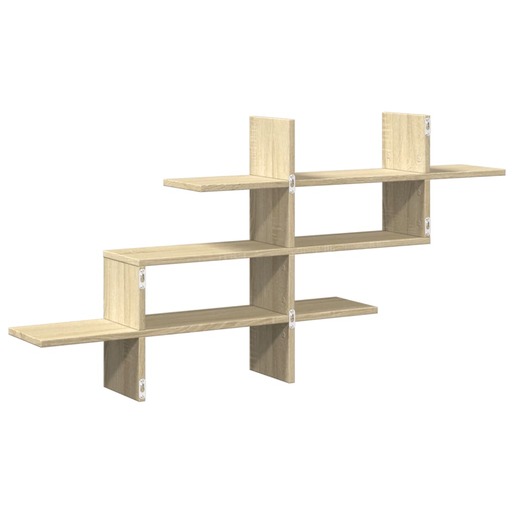 vidaXL Étagère murale chêne sonoma 124,5x18x60,5 cm bois d'ingénierie