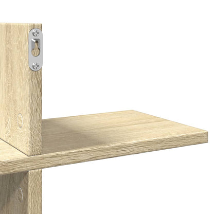 vidaXL Étagère murale chêne sonoma 124,5x18x60,5 cm bois d'ingénierie