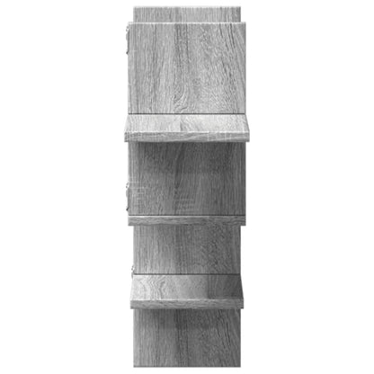 vidaXL Étagère murale gris sonoma 124,5x18x60,5 cm bois d'ingénierie