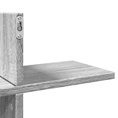 vidaXL Étagère murale gris sonoma 124,5x18x60,5 cm bois d'ingénierie