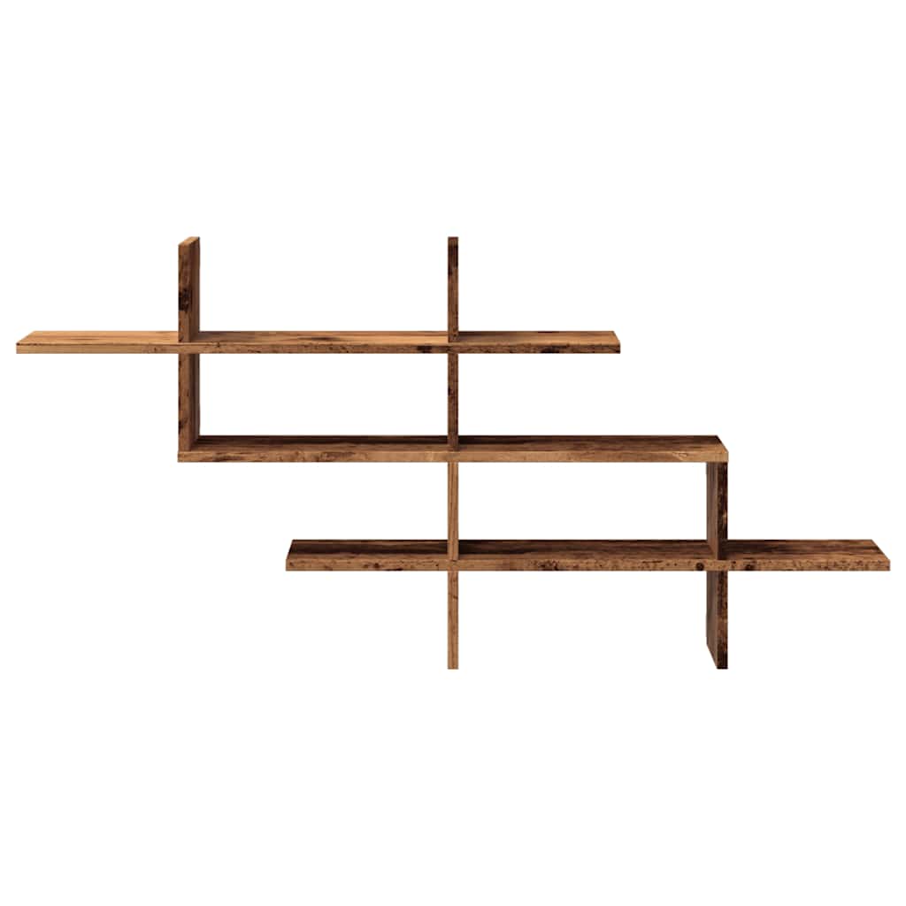 vidaXL Étagère murale aspect bois recyclé 124,5x18x60,5 cm bois d'ingénierie