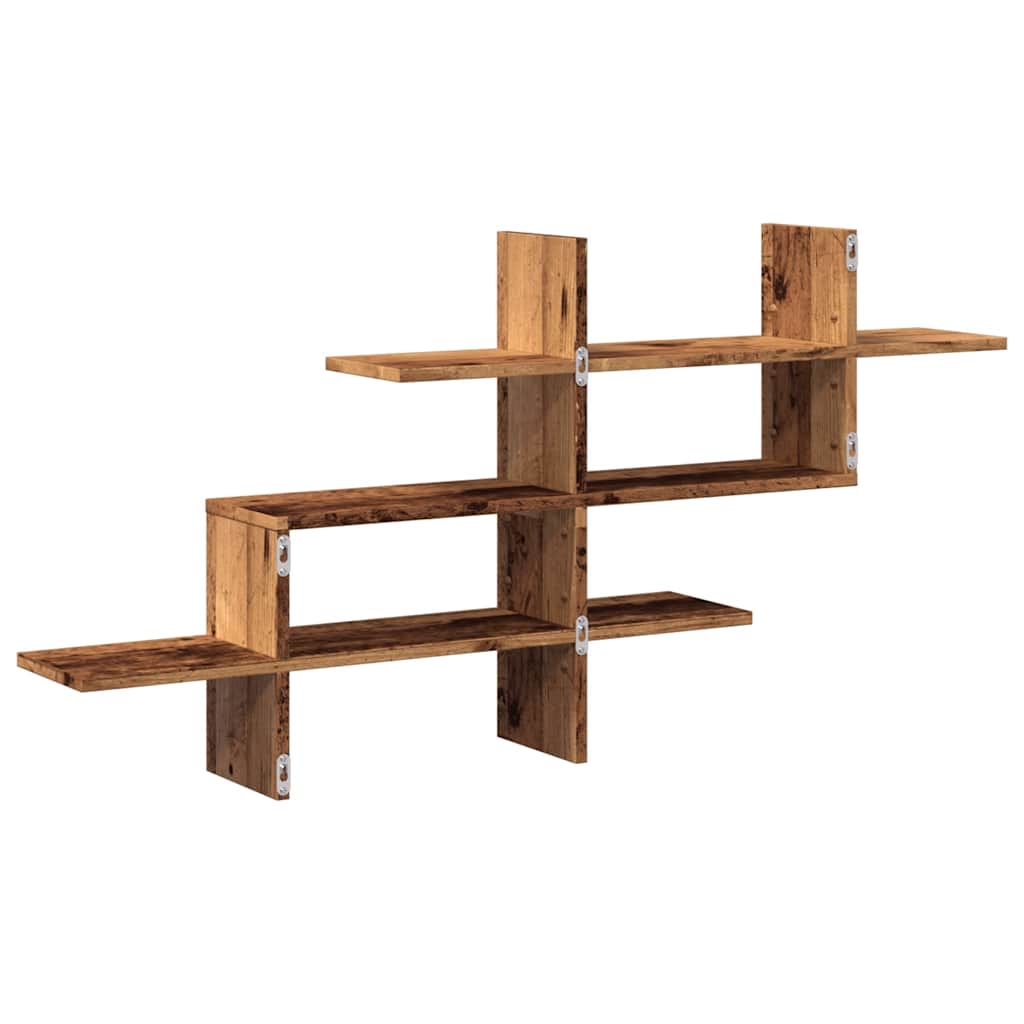 vidaXL Étagère murale aspect bois recyclé 124,5x18x60,5 cm bois d'ingénierie