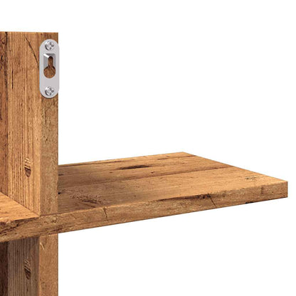 vidaXL Étagère murale aspect bois recyclé 124,5x18x60,5 cm bois d'ingénierie