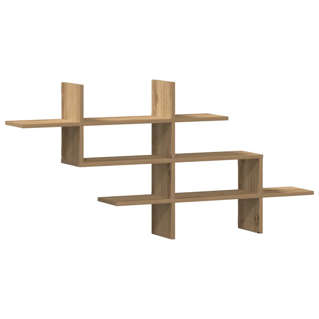 Wandregal Artisan-Eiche 124,5x18x60,5 cm Holzwerkstoff