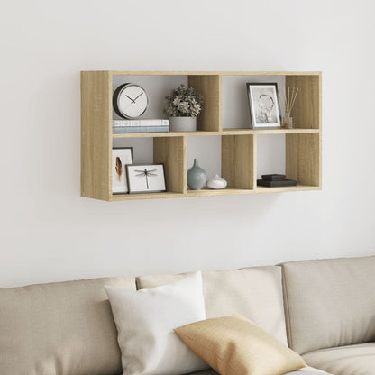 vidaXL Wandregal Sonoma-Eiche 100x25x50 cm Holzwerkstoff