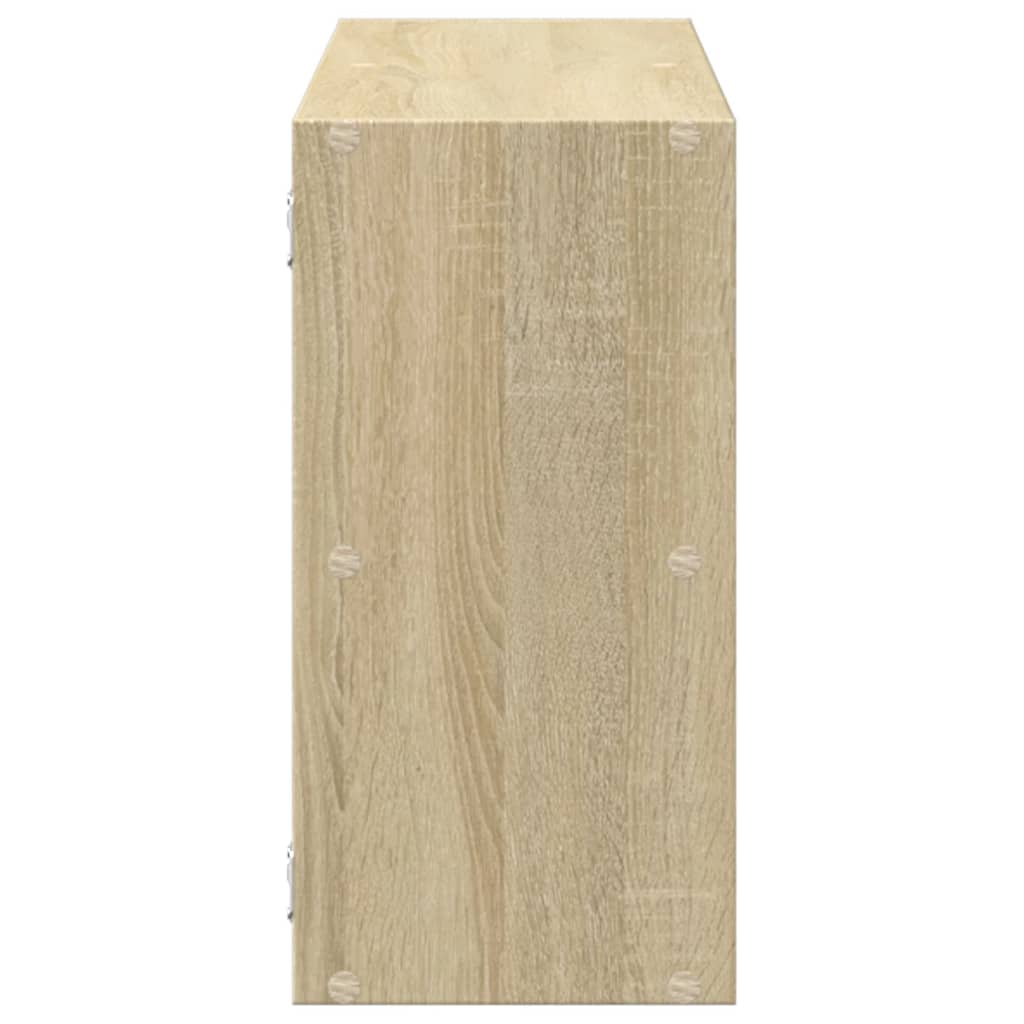 vidaXL Wandregal Sonoma-Eiche 100x25x50 cm Holzwerkstoff