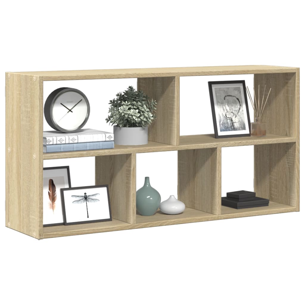 vidaXL Wandregal Sonoma-Eiche 100x25x50 cm Holzwerkstoff
