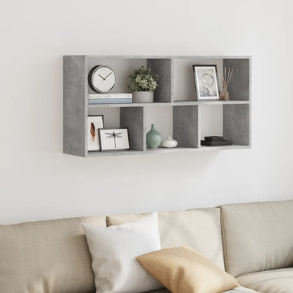 vidaXL Étagère murale gris béton 100x25x50 cm Aggloméré