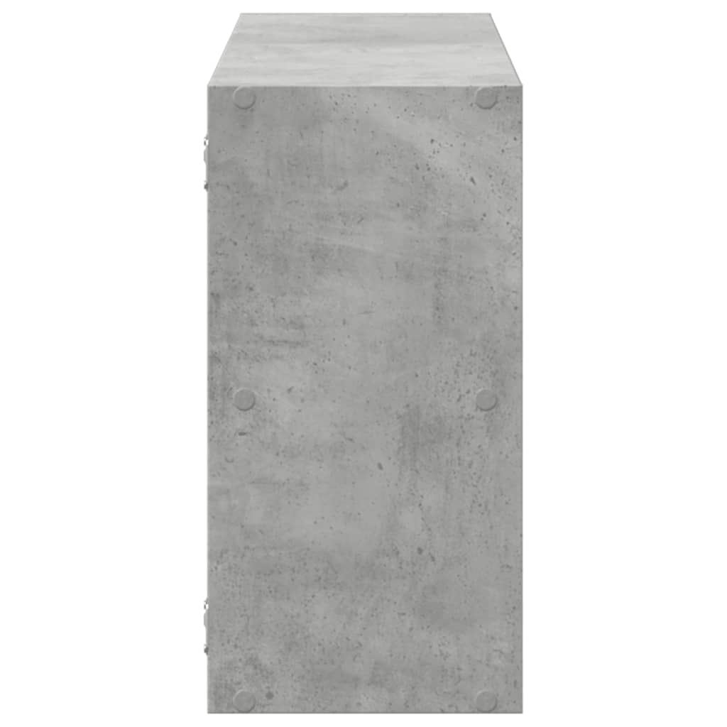 vidaXL Étagère murale gris béton 100x25x50 cm Aggloméré