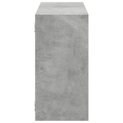 vidaXL Étagère murale gris béton 100x25x50 cm Aggloméré