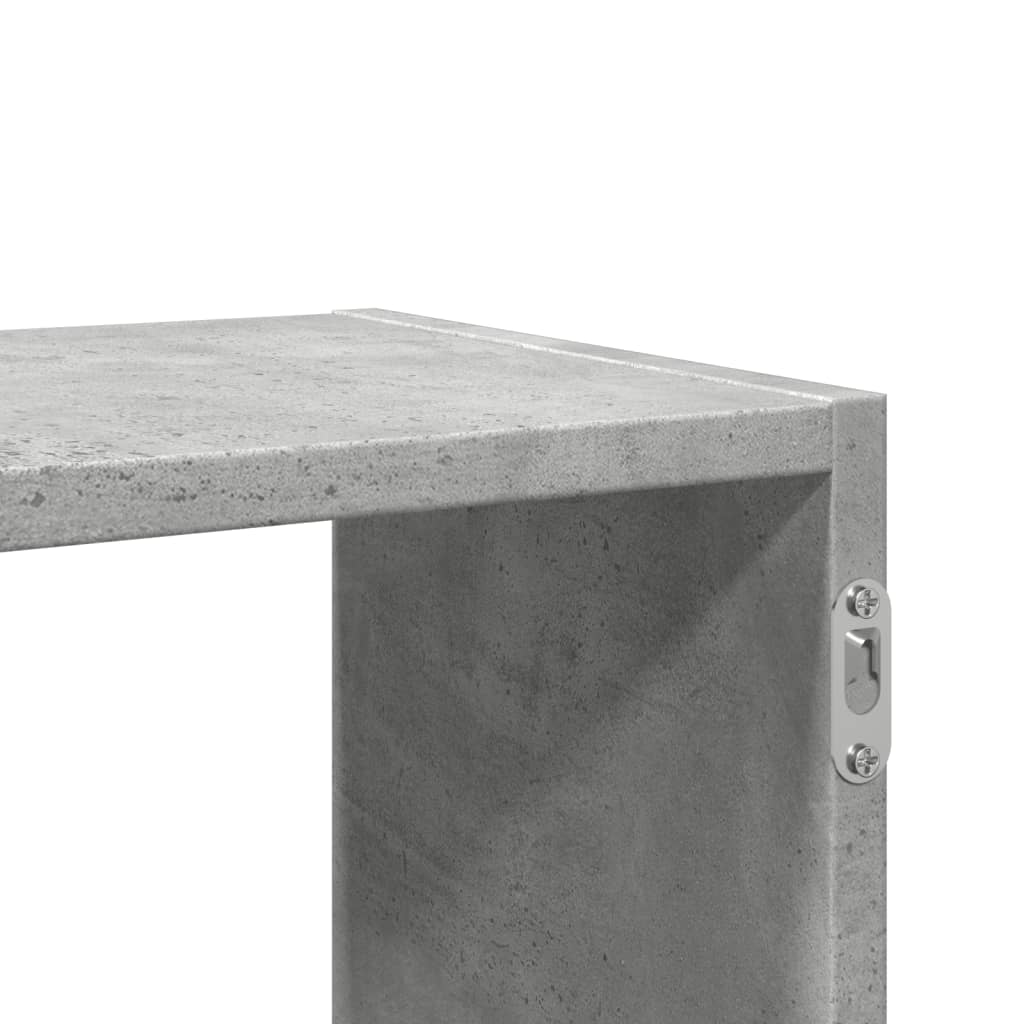 vidaXL Étagère murale gris béton 100x25x50 cm Aggloméré