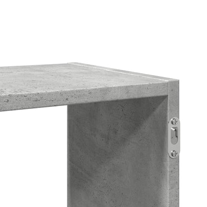 vidaXL Étagère murale gris béton 100x25x50 cm Aggloméré
