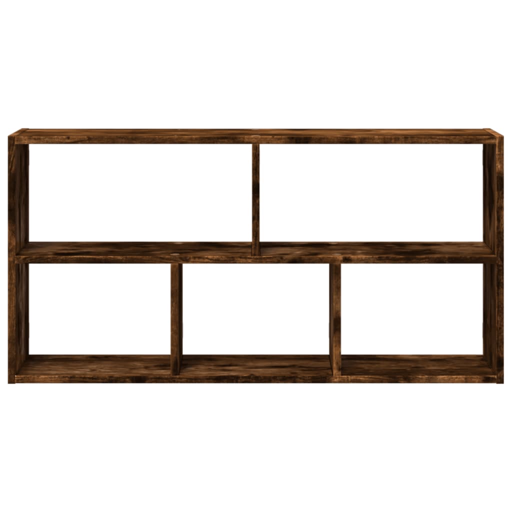 vidaXL Wandregal Räuchereiche 100x25x50 cm Holzwerkstoff
