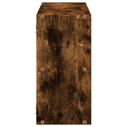 vidaXL Wandregal Räuchereiche 100x25x50 cm Holzwerkstoff