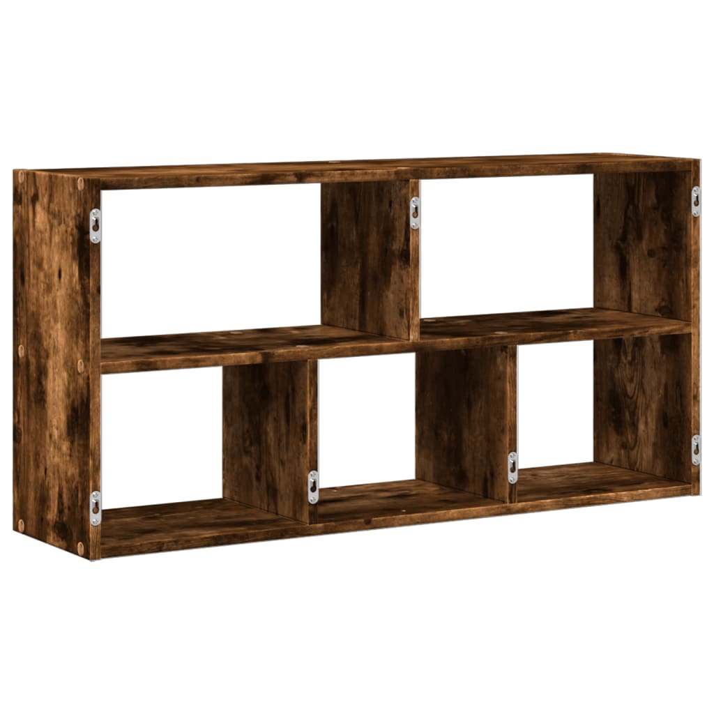vidaXL Wandregal Räuchereiche 100x25x50 cm Holzwerkstoff