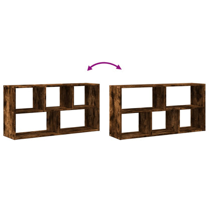 vidaXL Wandregal Räuchereiche 100x25x50 cm Holzwerkstoff