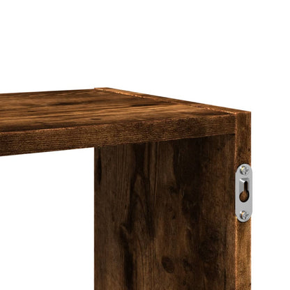 vidaXL Wandregal Räuchereiche 100x25x50 cm Holzwerkstoff