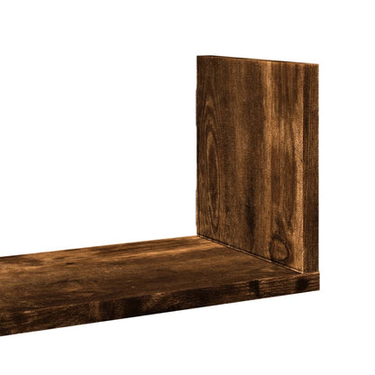 vidaXL Wandregale 3 Stk. Räuchereiche 58x18x18 cm Holzwerkstoff