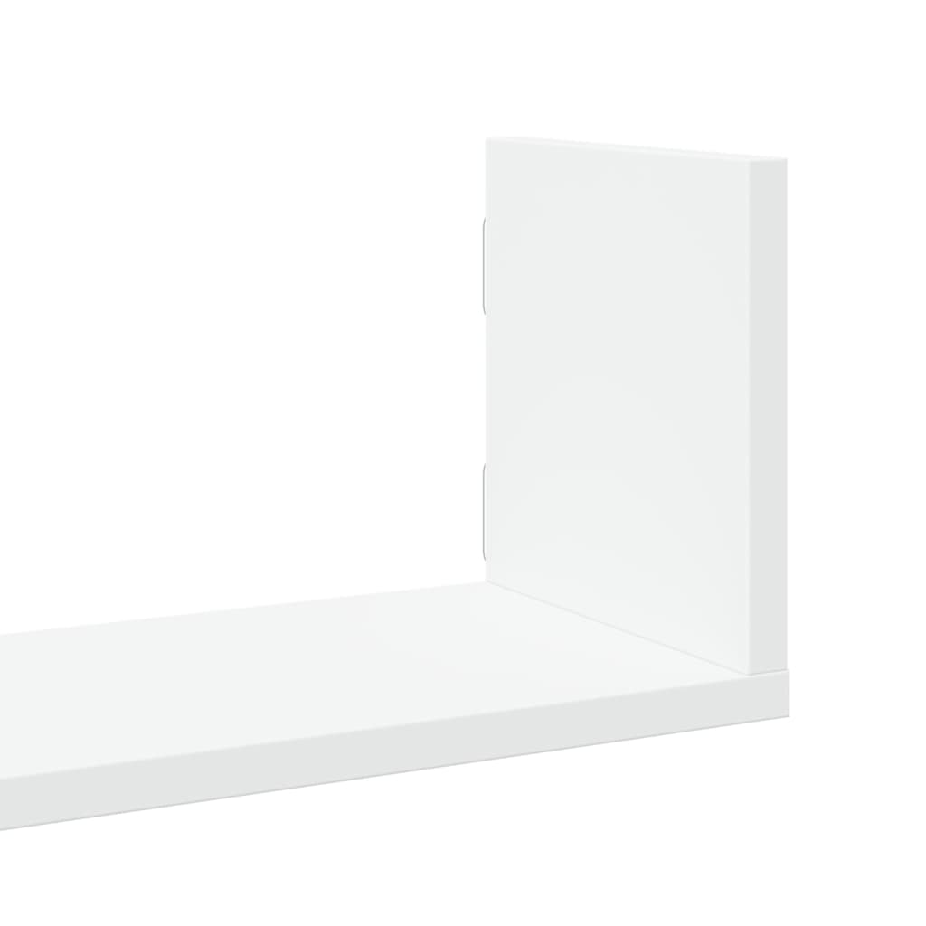vidaXL Étagères murales 3 pcs Blanc 80x18x18 cm Bois d'ingénierie